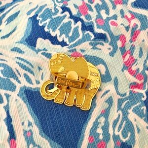 LILLY PULITZER ELEPHANT PHONE CHARM